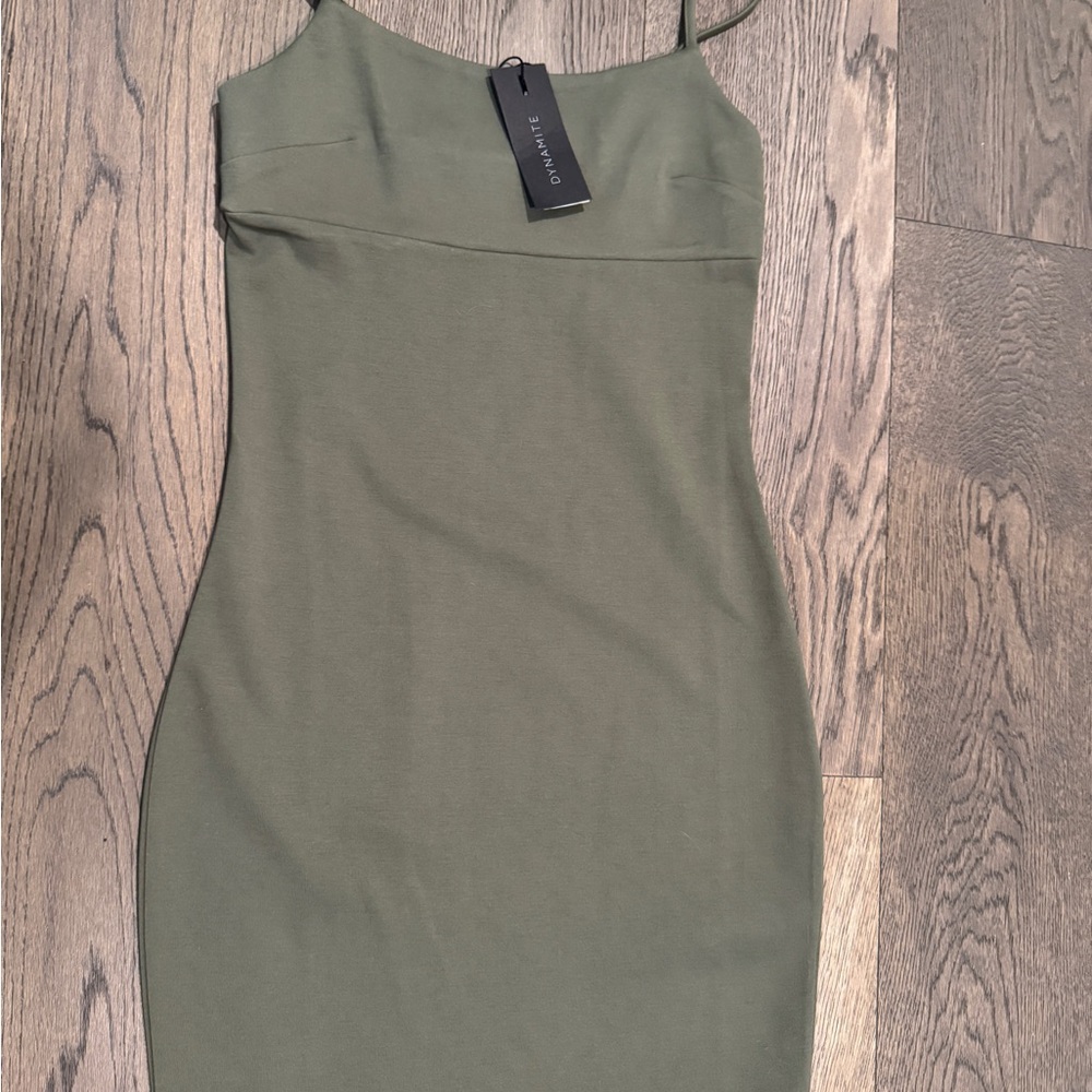 Dynamite Olive Mini Dress